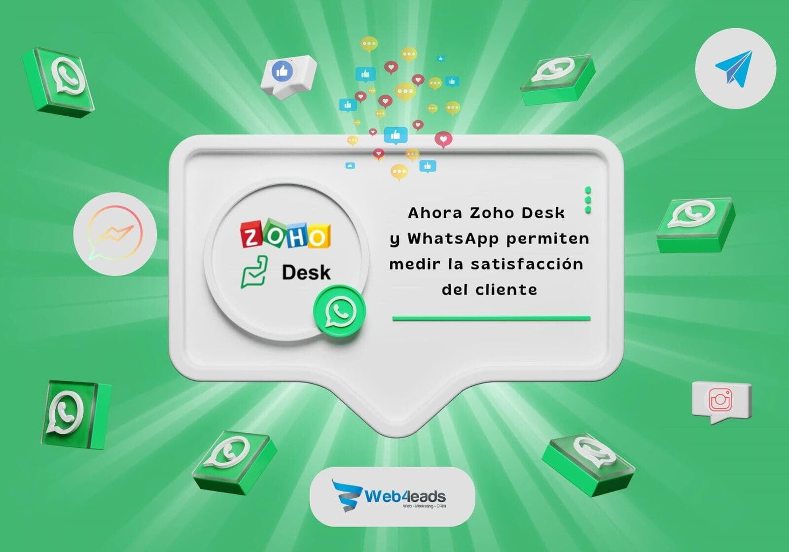 Ahora Zoho Desk y WhatsApp permiten medir la satisfacción del cliente  